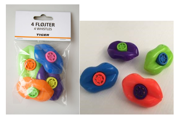 Tiger lip whistles