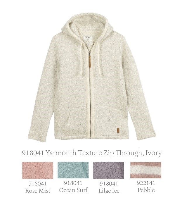 Fat Face Yarmouth Textured Zip through Hoodie