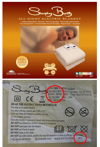 Sleeping beauty electric blanket deals
