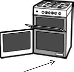 Gas cooker safety warning