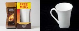 Nescafé white promotional mug