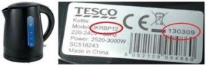 Tesco rapid boil kettle