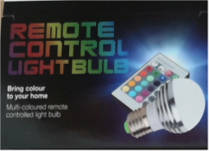 Remote Control Lightbulb - Multi coloured remote controlled lightbulb