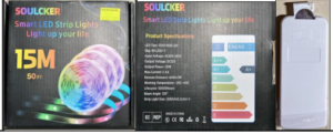 Soulcker Smart LED Strip Lights (15m/50ft)