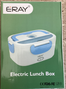 This image shows an ERAY Electric lunch box.