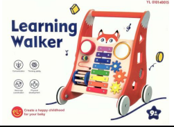 This image shows a  kids Enjoy + Love learning walker.