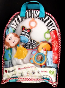 This image shows a Sozzy arched toy for children. 