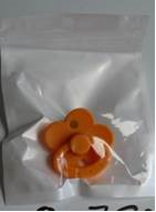 This image shows a babies dummy in clear packaging.
