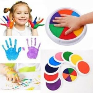 This image shows children's finger-paint. 