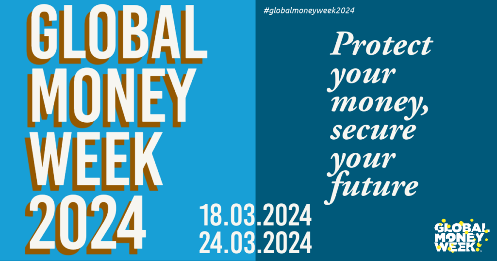 This image shows the dates that Global Money Week will be running.