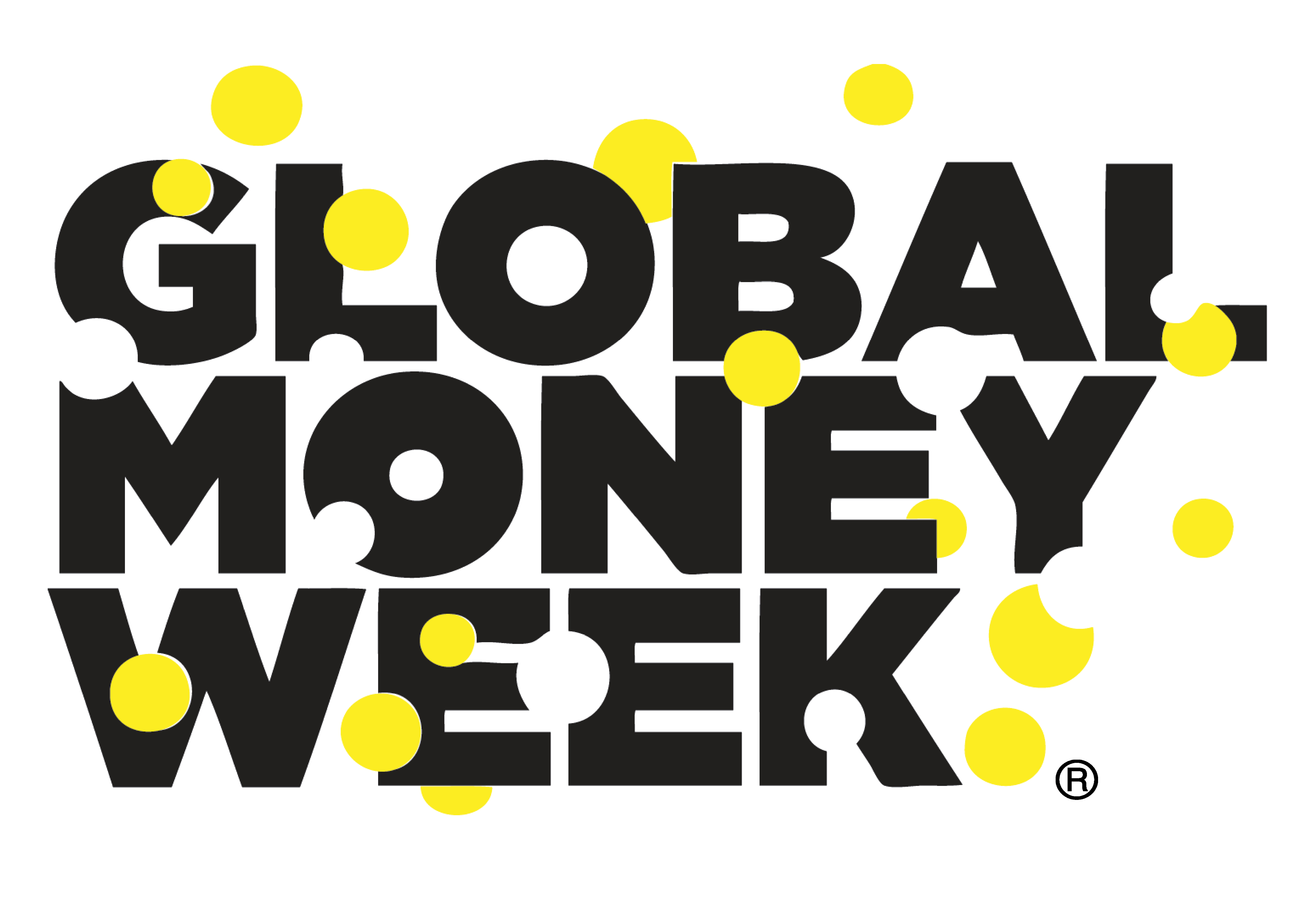 This image shows a black Global Money Week logo.