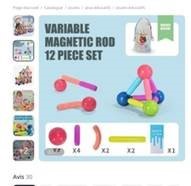 Magnetic rods and balls set building toy