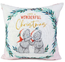 Image shows Me to You, Tatty Teddy ‘Have a Wonderful Christmas’ Cushion