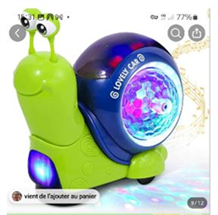 Interactive Musical Light Up Crawling Snail Toy