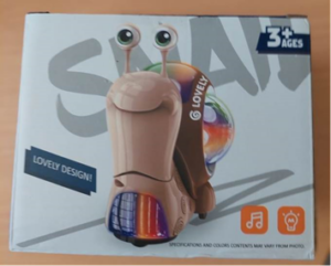 Interactive Musical Light Up Crawling Snail Toy
