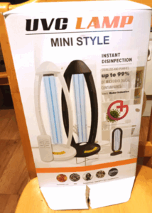 Mini air purifier lamp box packaging