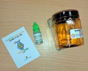 image of slime in a jar