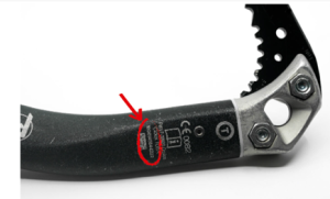 An image showing how to find the serial number on the product.