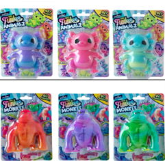 multi colour squishy animal toys filled with sand