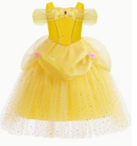 Yellow kids princess dress