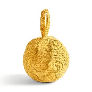 Elements Cord Ball Door Stop Ochre